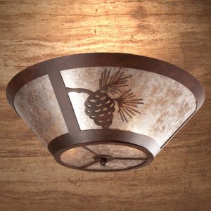 Pine Cone Round Ceiling Light