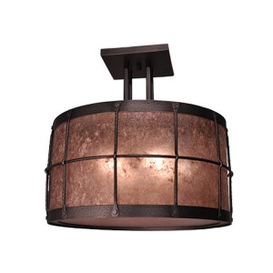 Ferron Forge 4 Post Semi Flush Ceiling Light