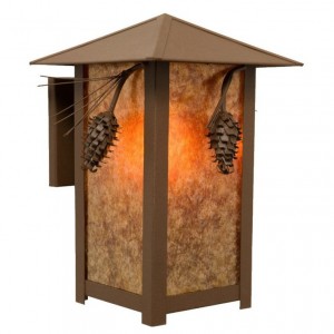 Ridge Top Outdoor Pine Cone Sconce