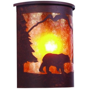 Timber Ridge Dark Sky Bear Sconce