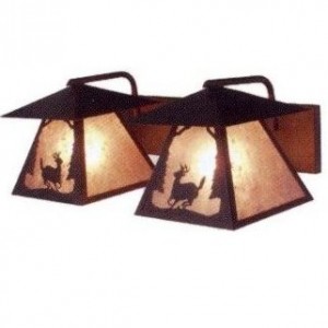 Deer Twin Prairie Bathroom Vanity Light