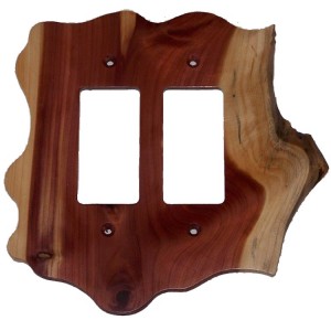 Red Cedar Rocker Switch Plates