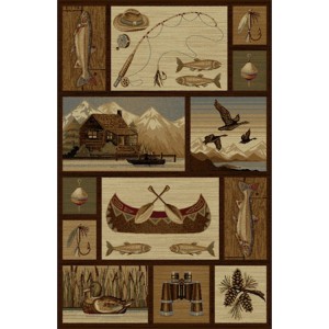 Cabin and Canoe Area Rugs
