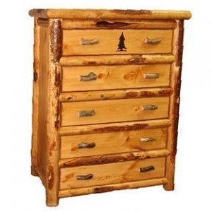 Premium Five Drawer Log Chest