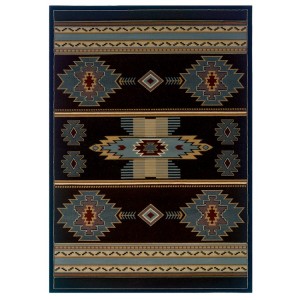 Blue Native Canvas Area Rugs