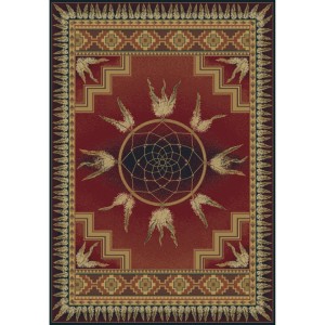 Dream Catcher Rugs-Crimson