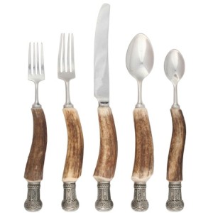 Antler Five Piece Place Setting with Queen Crown DISCONTINUED
