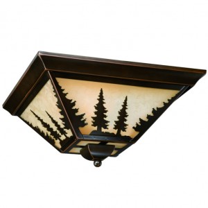 Yosemite Pine Tree Flush Ceiling Light