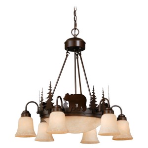 Bozeman Bear 9 Light Chandelier