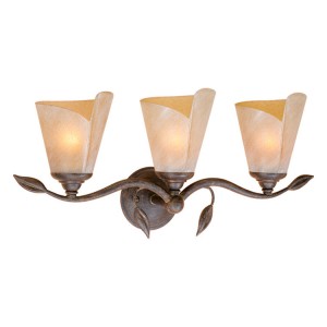 Capri Leaf Triple Vanity Light