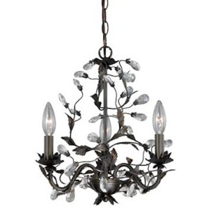 Crystal Trellis 3 Light Chandelier