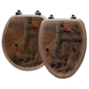 Abandoned Fence Line Pheasant Toilet Seats