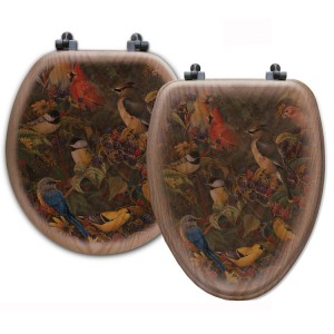 Berry Bush Song Bird Toilet Seats