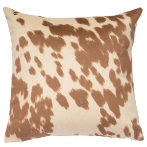 Cream Faux Hair on Hide Pillow