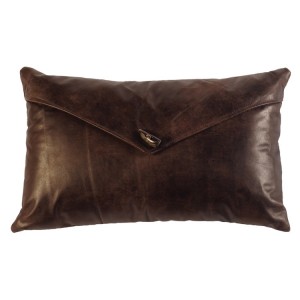 Timber Envelope Leather Pillow