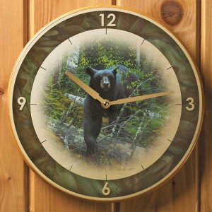 Black Ghost-Black Bear Clock - DISCONTINUED