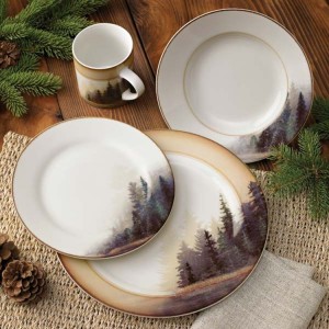 Misty Forest 16 Piece Dinnerware Set