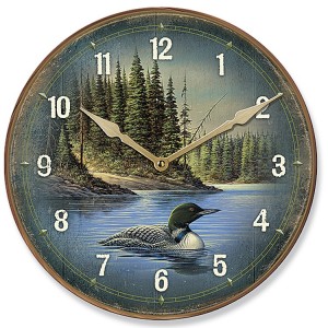 Loon Round Clock