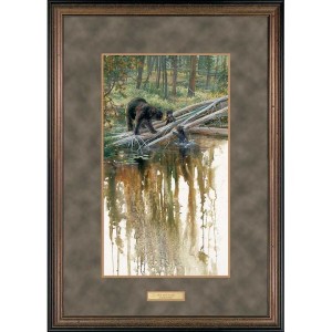 Slip and Slide Framed Bear Family Print