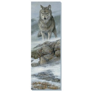 Gray Wolf Wrapped Canvas Art