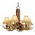 6 Light Antler Single Tier Chandelier