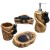 Bears on the Log Bathroom Accessories Set