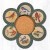 Jute Singing Birds 10" Trivet Set with Basket