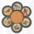 Jute Singing Birds 10" Trivet Set with Basket