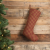 Burgundy Check Stocking