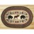 Oval Moose & Bear Braided Rug