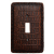 Replica Crocodile Skin Single Toggle Switch Plate