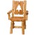 Wildlife Log Cutout Arm Chair