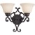 Bronze Manor Double Vanity Light