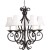 Bronze Manor 5 Candle Chandelier