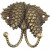 Pine Cone Double Hook 3"