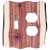 Rustic Double-Gang Toggle/Duplex Plate Cover (3 wood options)