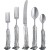 Pewter Cast Antler Five Piece Place Setting