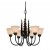 Bryce Whitetail Deer 6 Light Chandelier