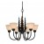 Bryce Whitetail Deer 6 Light Chandelier