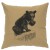 Linen Bear Cub Pillow 16" x 16" (5 colors)