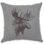 Moose Profile Linen Pillow 16" x 16" (5 colors)