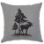 Moose Trees Linen Pillow 16"x 16" (5 colors)