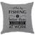 Fishing Day Linen Pillow 16" x 16" (5 colors)