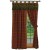River Plaid Drapes and McWoods Valance
