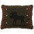 Pine Moose Rectangle Pillow