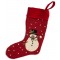 Holly Man Snowman Wool Stocking 9 x 20 DISCONTINUED