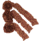 Burgundy Check Garland Set of 3 9Ft