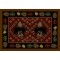 Patchwork Bear 3 x 4 Rug - Red