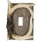 Deer Antler on Barnwood Resin Single Toggle Switch Cover