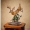 Bound for Cover – Whitetail Deer Sculpture